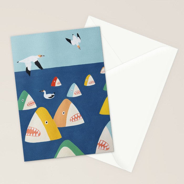 Shark Park Stationery Card Gallery Image 2