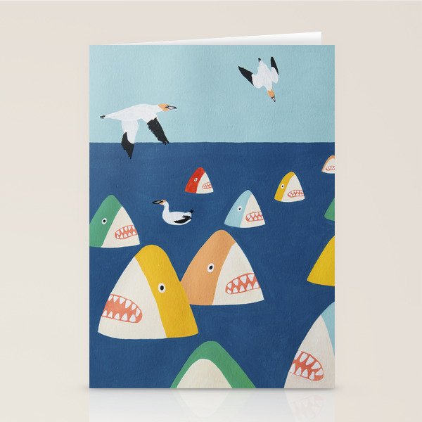 Shark Park Stationery Card Gallery Image 2