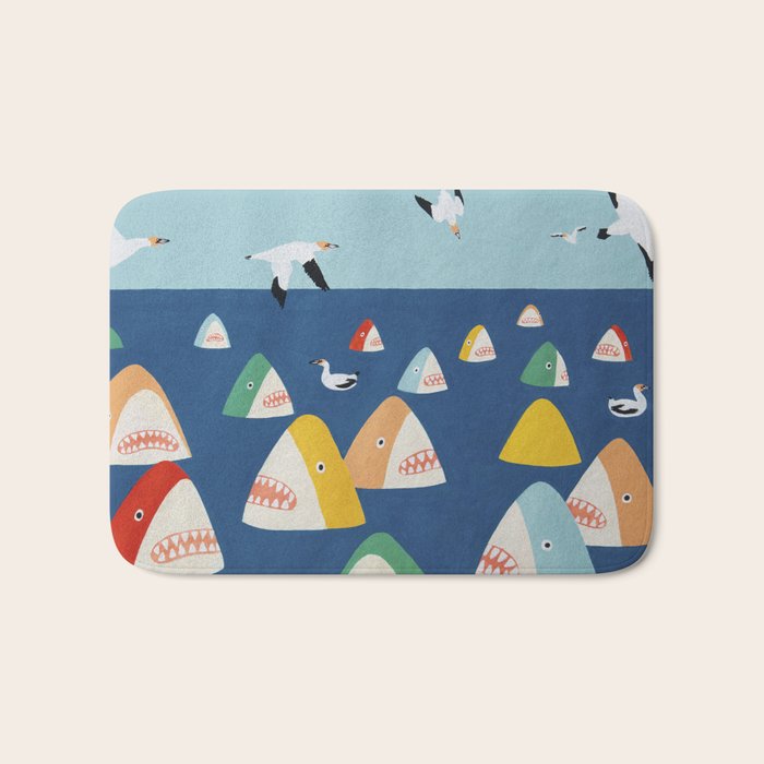 Shark Park Bath Mat Gallery Image 1