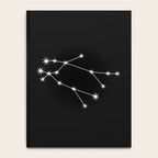 Gemini Zodiac Star Constellation Line Art Black Notebook Gallery Image 4
