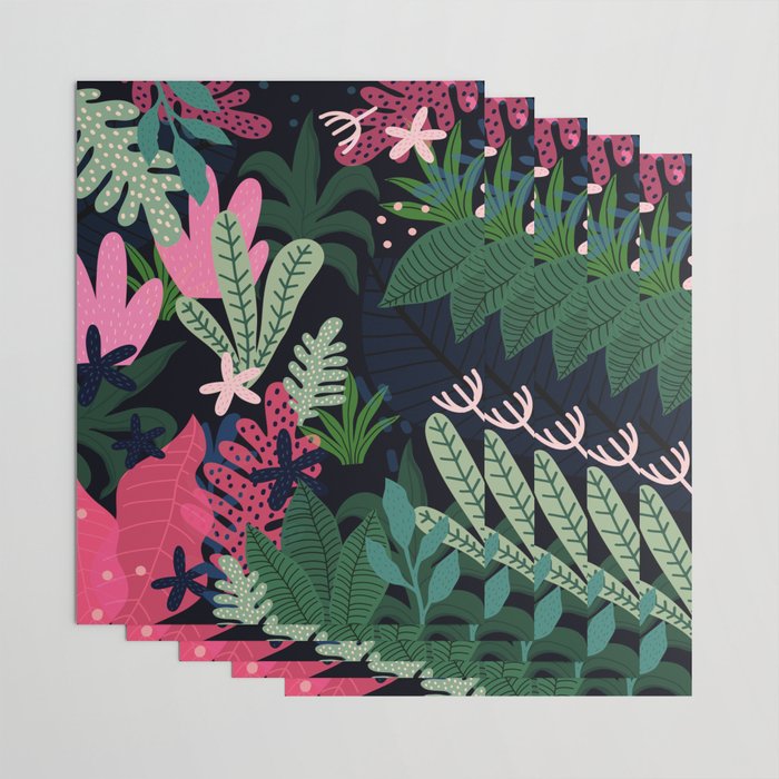 Into the jungle - deep night Wrapping Paper Gallery Image 3