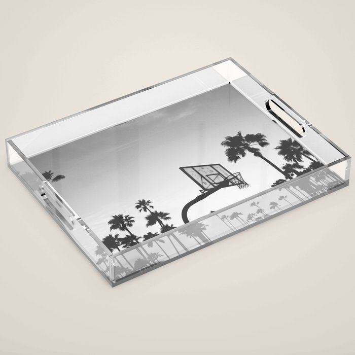 Palms and Hoops Acrylic Tray Gallery Image 1