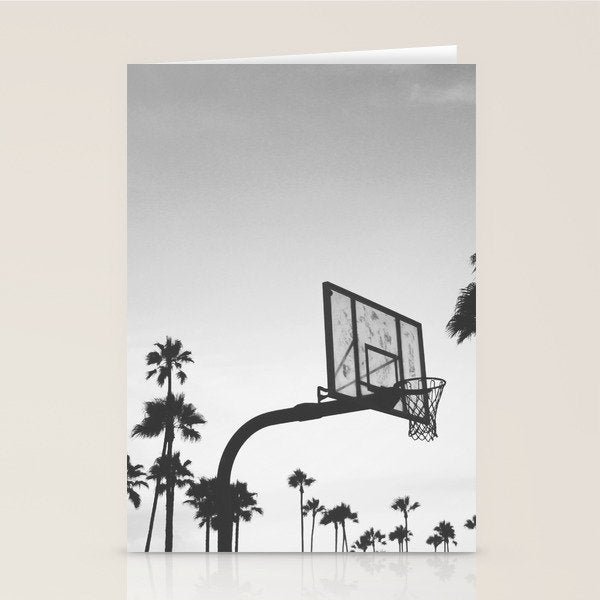 Palms and Hoops Stationery Card Gallery Image 2