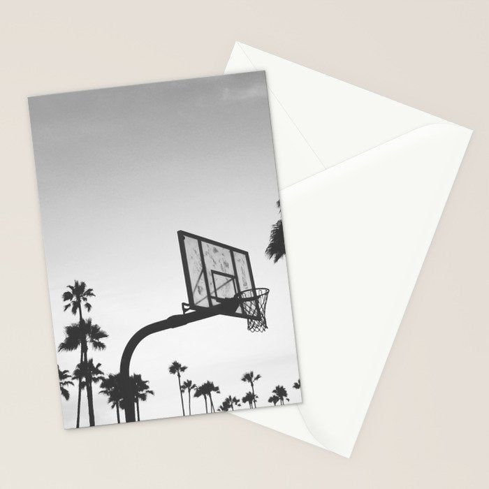 Palms and Hoops Stationery Card Gallery Image 2
