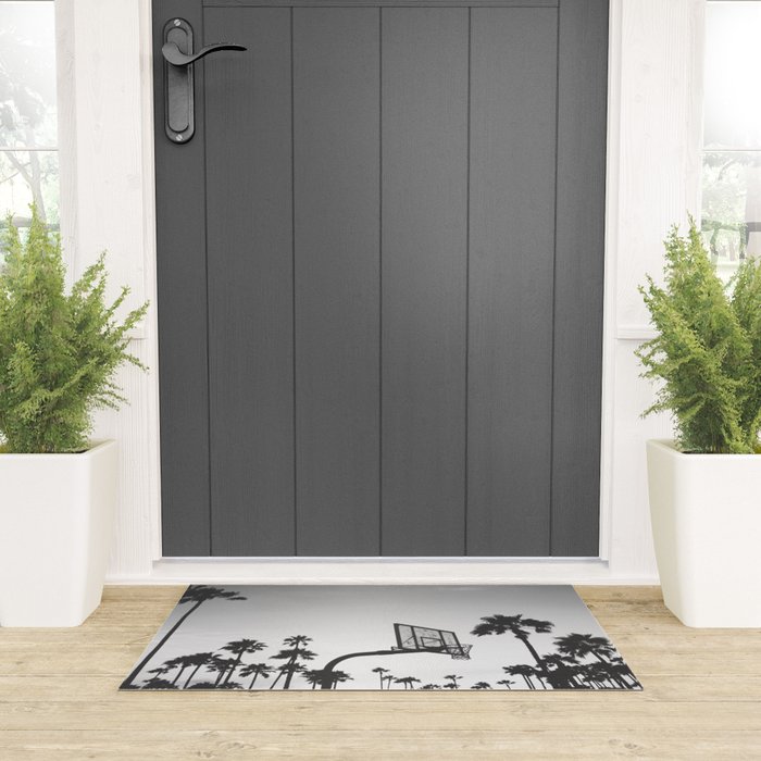 Palms and Hoops Welcome Mat Gallery Image 3