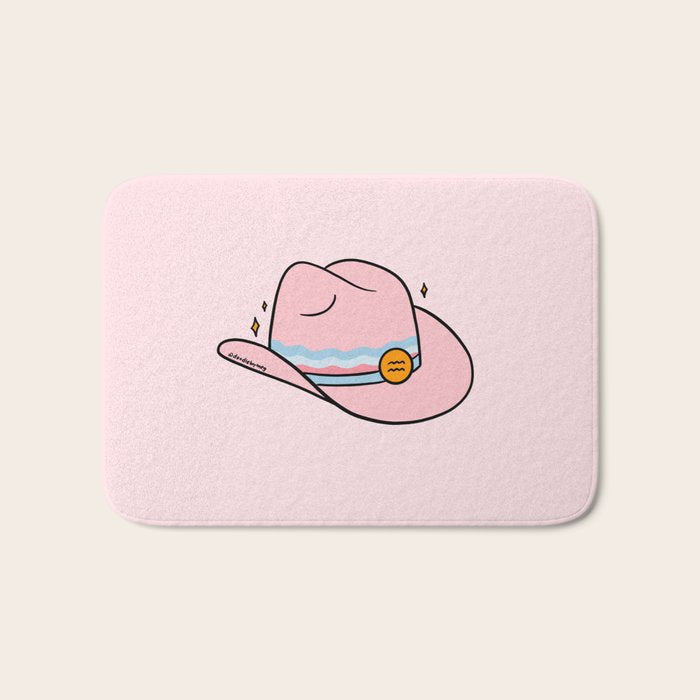 Aquarius Cowboy Hat Bath Mat Gallery Image 1