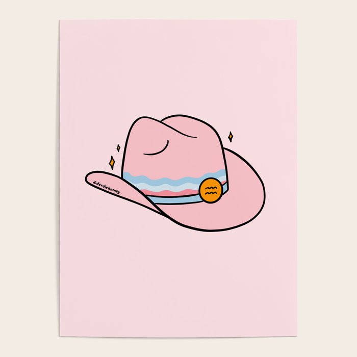 Aquarius Cowboy Hat Poster Gallery Image 4