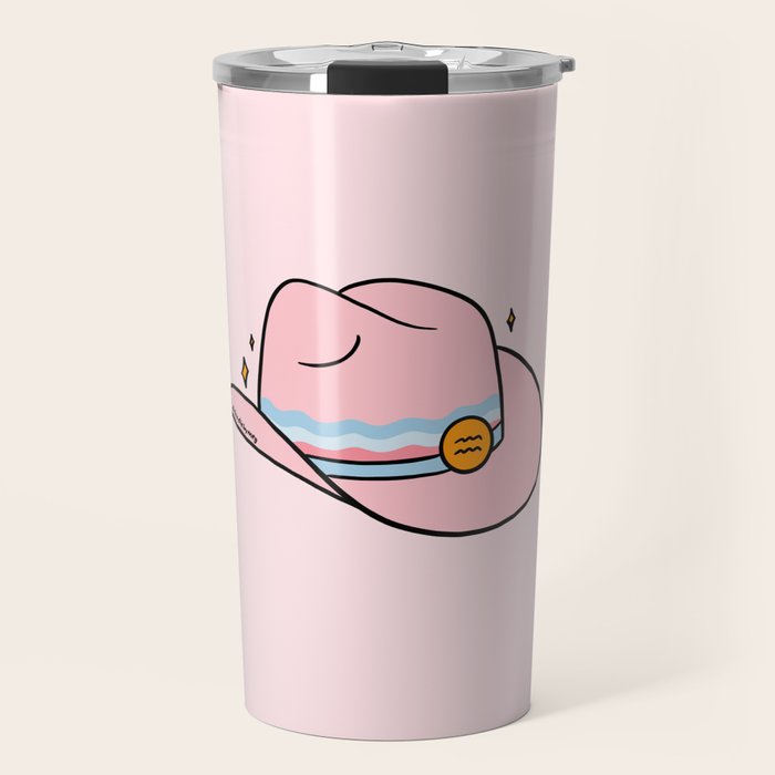 Aquarius Cowboy Hat Travel Mug