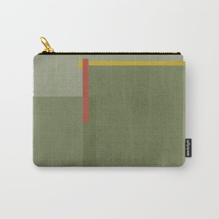 Modernist Green Objects Carry All Pouch Gallery Image 1