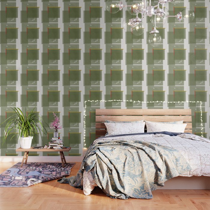 Modernist Green Objects Wallpaper Gallery Image 1