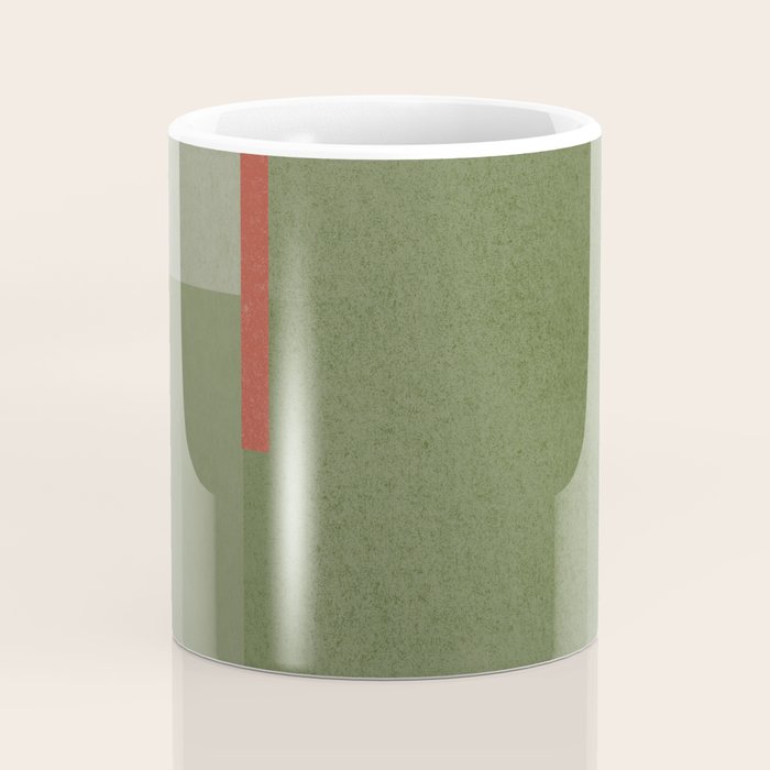 Modernist Green Objects Coffee Mug Gallery Image 4