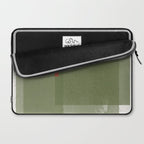 Modernist Green Objects Laptop Sleeve Gallery Image 2
