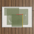 Modernist Green Objects Outdoor Rug Gallery Image 1