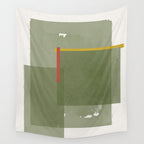 Modernist Green Objects Wall Tapestry Gallery Image 4