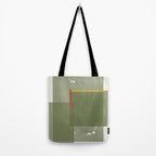 Modernist Green Objects Tote Bag Gallery Image 2