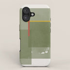 Modernist Green Objects iPhone Case Gallery Image 1
