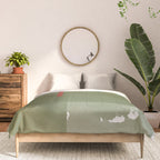 Modernist Green Objects Comforter Gallery Image 3