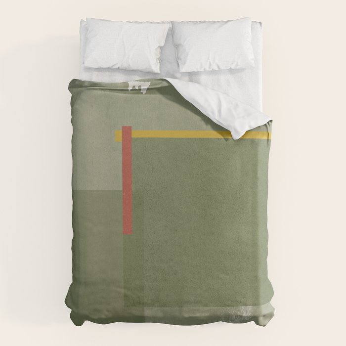 Modernist Green Objects Duvet Cover Gallery Image 6