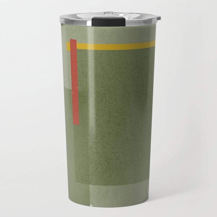 Modernist Green Objects Travel Mug Gallery Image 1