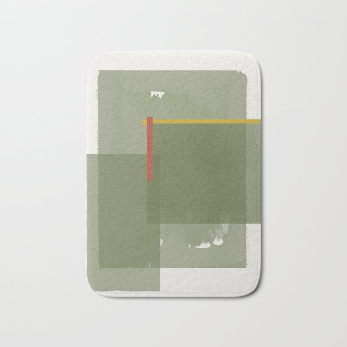 Modernist Green Objects Bath Mat Gallery Image 1