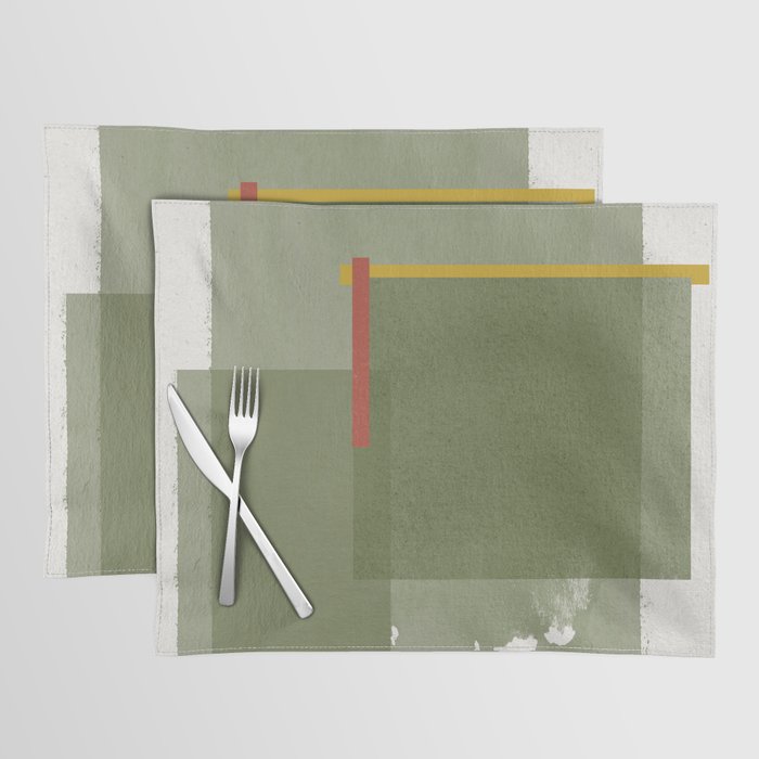 Modernist Green Objects Placemat Gallery Image 1