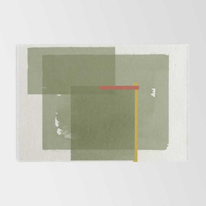 Modernist Green Objects Rug Gallery Image 2