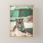 South Beach Bliss Tiger Prints Mini Art Print Gallery Image 1
