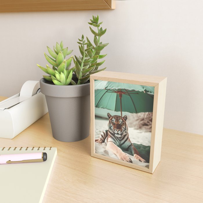 South Beach Bliss Tiger Prints Mini Art Print Gallery Image 2