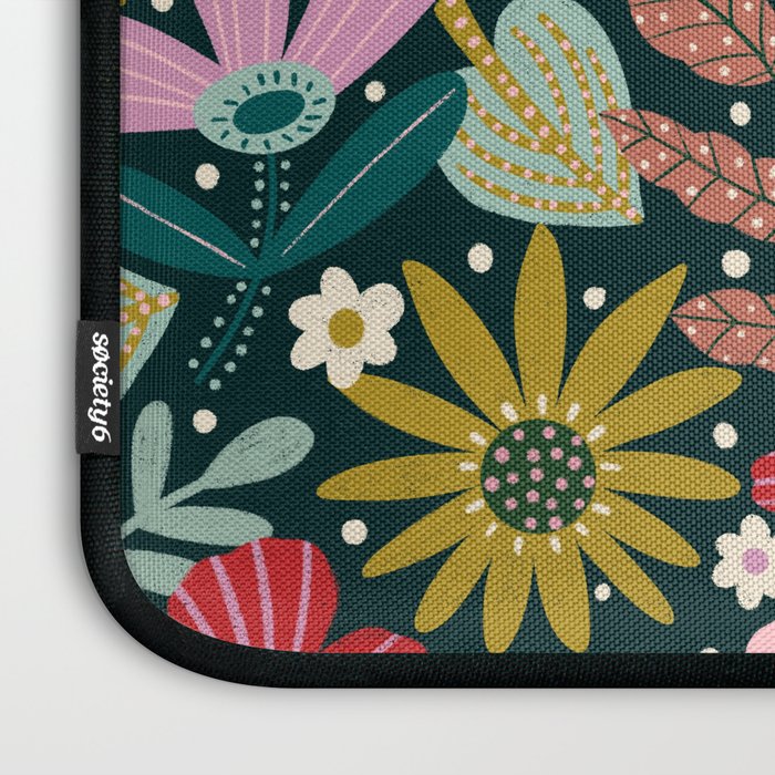 Colorful Floral Laptop Sleeve Gallery Image 3