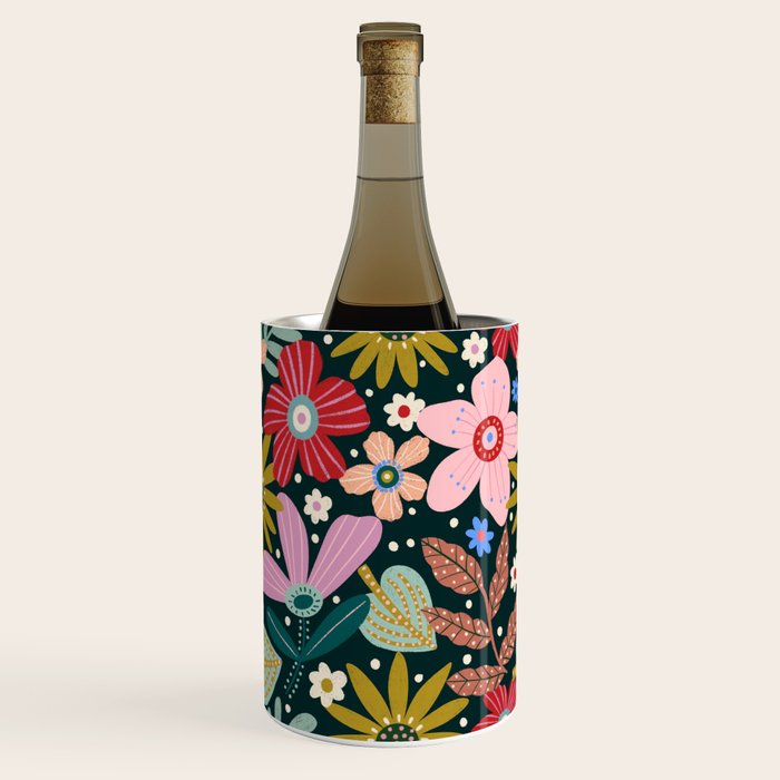 Colorful Floral Wine Chiller Gallery Image 2