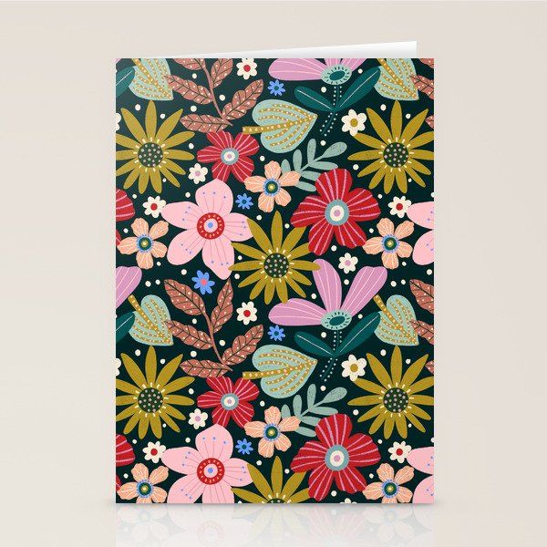 Colorful Floral Stationery Card Gallery Image 2