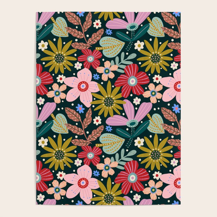 Colorful Floral Poster Gallery Image 4