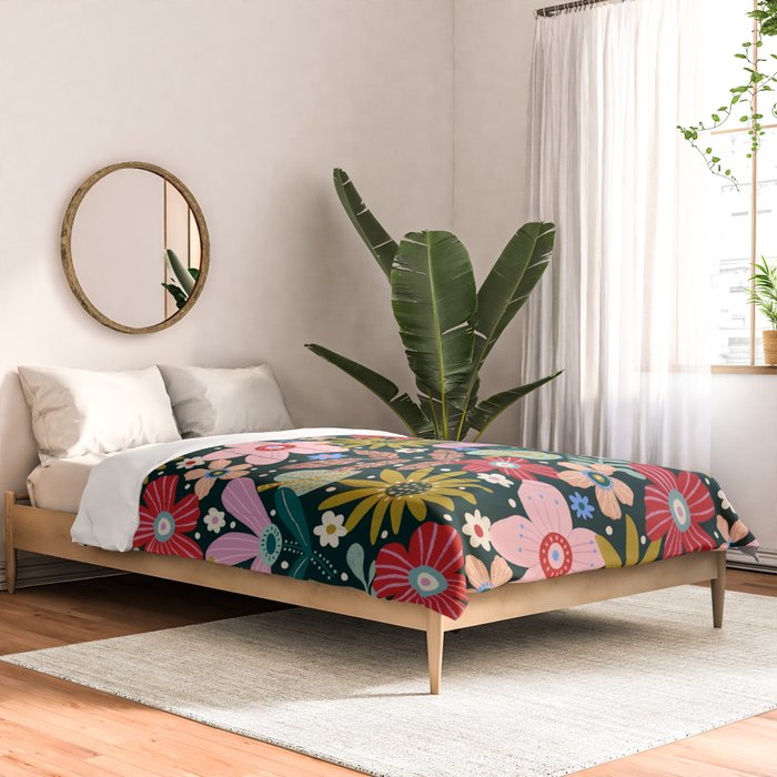 Colorful Floral Comforter Gallery Image 2