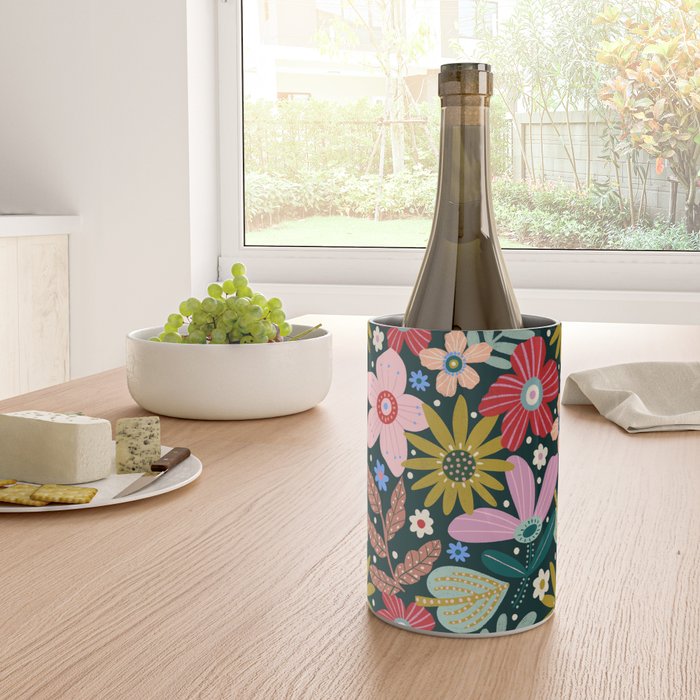 Colorful Floral Wine Chiller Gallery Image 4