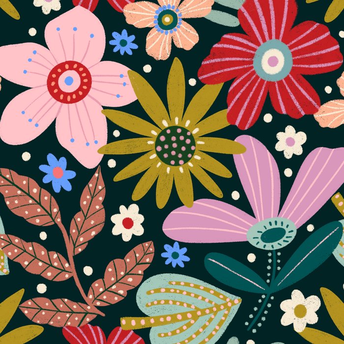 Colorful Floral Coffee Mug Gallery Image 2