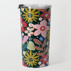 Colorful Floral Travel Mug Gallery Image 3