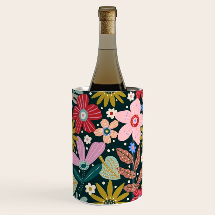 Colorful Floral Wine Chiller Gallery Image 3