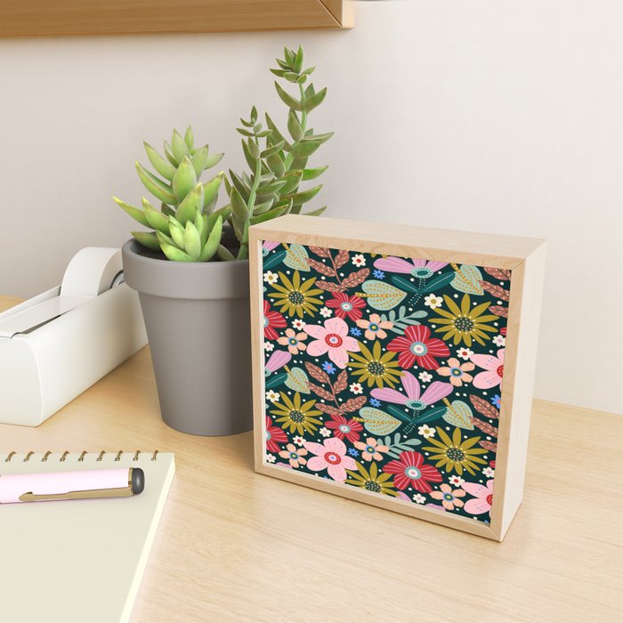 Colorful Floral Mini Art Print Gallery Image 2