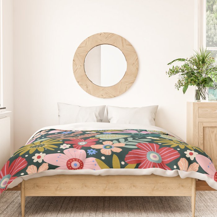 Colorful Floral Duvet Cover Gallery Image 3