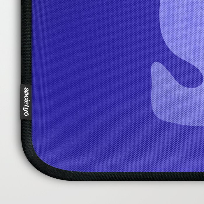 Rise and Shine - blue typography Laptop Sleeve Gallery Image 3