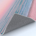 Gorgeous Pink Sunset Beach, Ocean Waves Rug Gallery Image 4