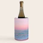 Gorgeous Pink Sunset Beach, Ocean Waves Wine Chiller Gallery Image 1