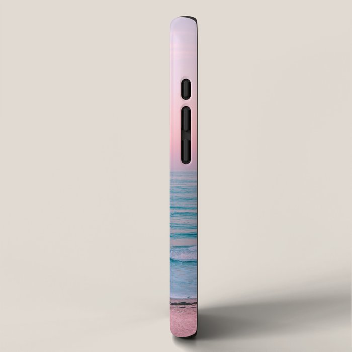 Gorgeous Pink Sunset Beach, Ocean Waves iPhone Case Gallery Image 2