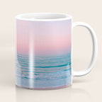 Gorgeous Pink Sunset Beach, Ocean Waves Coffee Mug Gallery Image 1