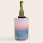 Gorgeous Pink Sunset Beach, Ocean Waves Wine Chiller Gallery Image 3