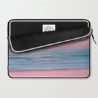 Gorgeous Pink Sunset Beach, Ocean Waves Laptop Sleeve Gallery Image 2