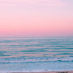 Gorgeous Pink Sunset Beach, Ocean Waves Coffee Mug Gallery Image 2