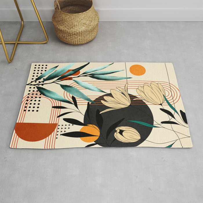 Petals Garden Geometry 1 Rug Gallery Image 1