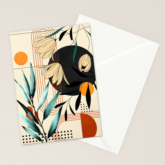Petals Garden Geometry 1 Stationery Card Gallery Image 2