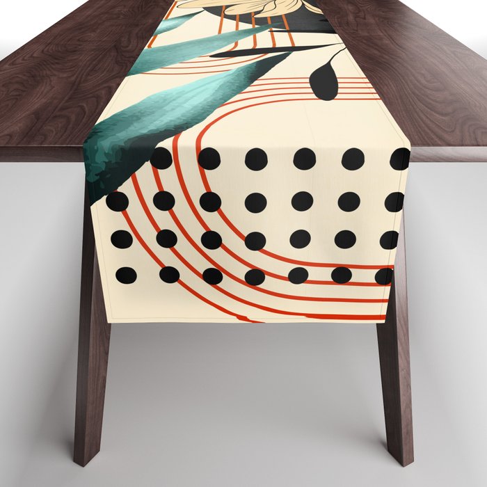 Petals Garden Geometry 1 Table Runner Gallery Image 1